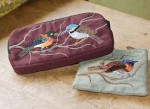 Embroidered Bird Bag