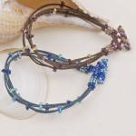 Leather Bracelet with Beads